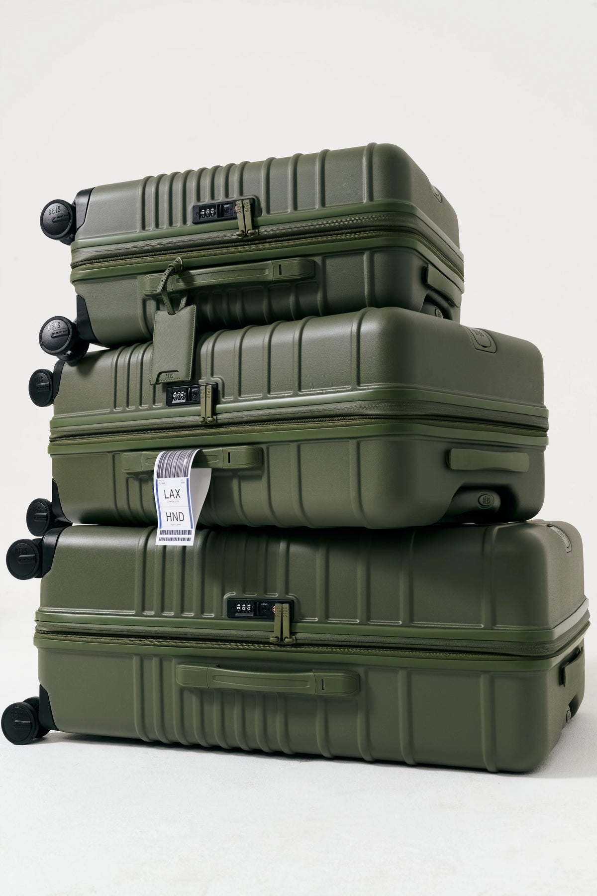 The Large Check-In Roller in Olive