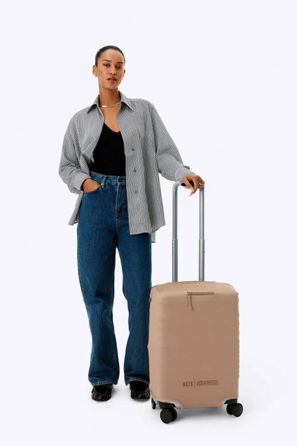 BÉIS x Chipotle The Carry-On Luggage Cover in Kraft Brown